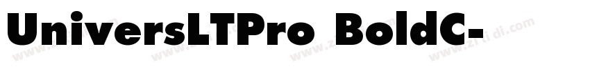 UniversLTPro BoldC字体转换